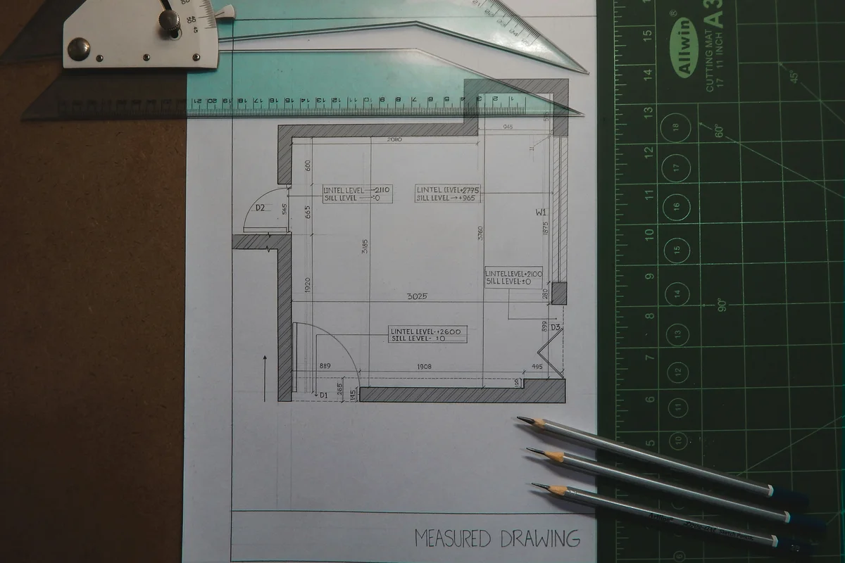 Architekt, der Baupläne und Grundrisse checkt – Awerka-Projektmanagement für Architekturbüros